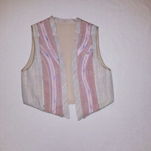 Vintage Sparkle Ruth Stonesifer Embroidered vest - Picture 2 of 6
